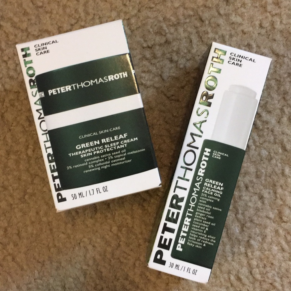 Peter Thomas Roth sleep cream and calming face oil